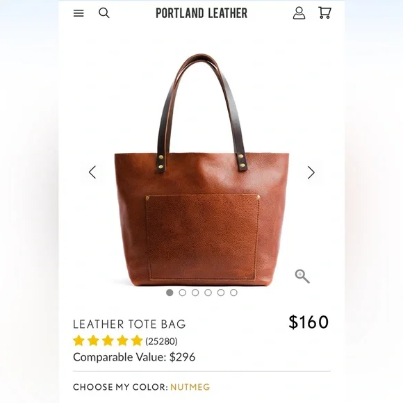 Portland Leather Goods Tote Bag - Picture 7 of 8